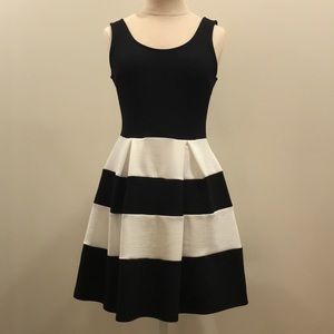 Black and White Semi-Formal Dress